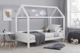Home Kids Bed, Grey, Single