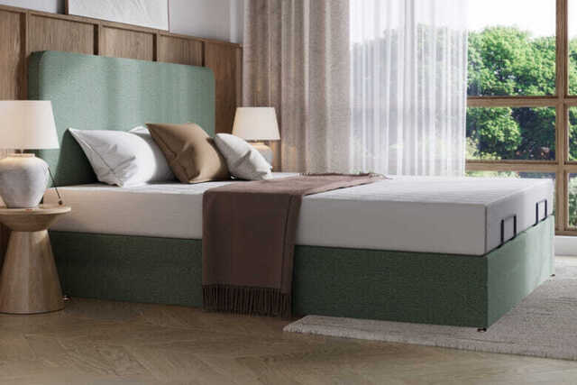 TEMPUR EASE� 25 Mattress + Premium Divan Bed, Silver, 4 Drawer, King Size