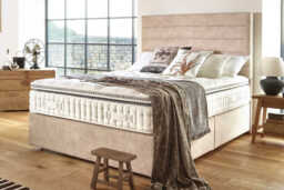 Harrison Spinks Lichfield 5450 Pillow Top Mattress + Premium Divan Bed, Mink, 4 Drawer, Double