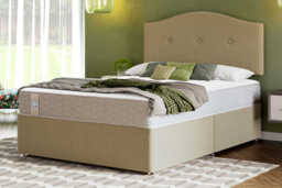 Sealy Ortho Plus Essential Mattress + Premium Divan Bed, Silver, 4 Drawer, King Size