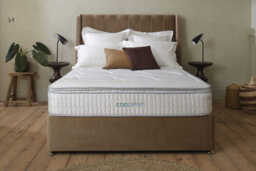 Sleepeezee Cool Refresh 2300 Memory Pillow Top Mattress + Premium Divan Bed, Teal, No Drawer, Super King