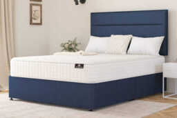 Spring King� Wool Luxury Pocket Mattress + Premium Divan Bed , Silver, 2 Drawer, King Size