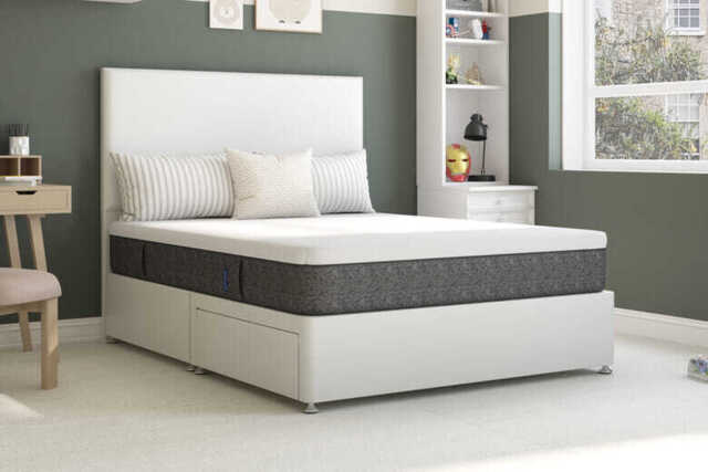 Emma� Original Lite Mattress + Premium Divan Bed, Teal, 2 Drawer, Small Double