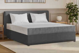 TEMPUR EASE� 20 Mattress + Premium Divan Bed, Silver, 4 Drawer, Super King