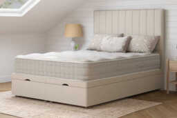 Hypnos Zen Mattress + Premium Divan Bed, Teal, No Drawer, Single