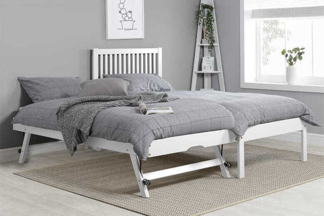 Buxton Pine Guest Bed, White,