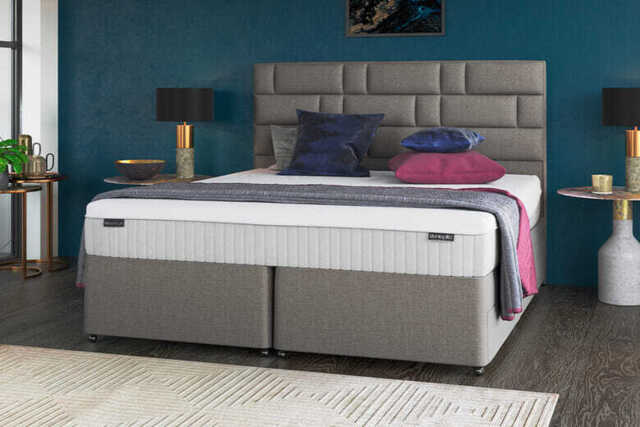 Dunlopillo� Millennium Latex Mattress + Premium Divan Bed, Cream, 2 Drawer, Double