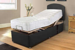 Uplift� Elevate Comfort Foam Adjustable Bed and Mattress Set, Silver, No Drawer, 75x200