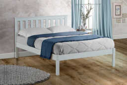 Denver White Bed, Single