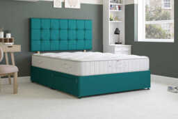 Millbrook Duke Natural Silk Mattress + Premium Divan Bed, Mink, No Drawer, Double