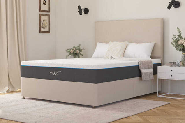 MLILY�? Arctic Ortho 1800 Cool Gel Hybrid Mattress + Premium Divan Bed, Silver, 4 Drawer, King Size