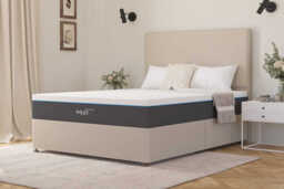 MLILY�? Arctic Ortho 1800 Cool Gel Hybrid Mattress + Premium Divan Bed, Silver, 4 Drawer, King Size