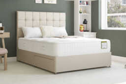 Highgrove Rowley Ortho 1000 Pocket Natural Mattress + Premium Divan Bed, Teal, 2 Drawer, King Size
