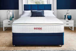 Sleepeezee Memory 3000 Pocket Hybrid Mattress + Premium Divan Bed, Marine, 4 Drawer, Super King