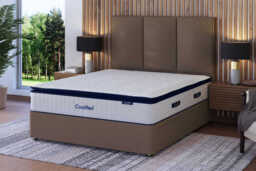 Coolflex� Premium Memory Hybrid Mattress + Premium Divan Bed, Teal, 4 Drawer, Single