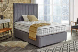 Tuft & Springs� Ortho Brilliance 2000 Mattress + Premium Divan Bed, Mink, 2 Drawer, King Size