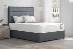 Highgrove Somerset 2000 Pocket Natural Mattress + Premium Divan Bed, Marine, No Drawer, Single