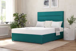Ortho Memory Foam Mattress + Premium Divan Bed, Silver, 4 Drawer, King Size