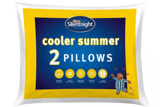Silentnight Cooler Summer Pillow Twin Pack, Pillow