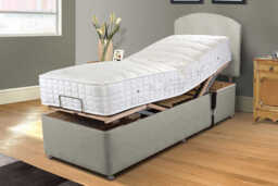 Uplift� Align Ortho 1000 Pocket Wool Adjustable Bed and Mattress Set, Carbon, No Drawer, 75x200