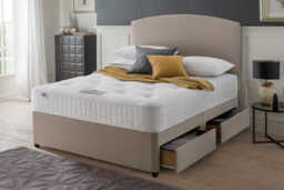 Rest Assured Novaro Ortho 1000 Pocket Mattress + Premium Divan Bed, Carbon, 2 Drawer, Double