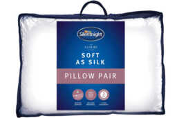 Silentnight Soft As Silk Pillow Twin Pack, Pillow
