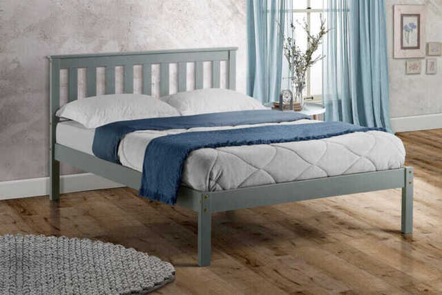 Denver Grey Bed, Single