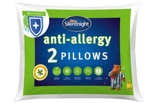 Silentnight Anti Allergy Pillow Twin Pack, Pillow