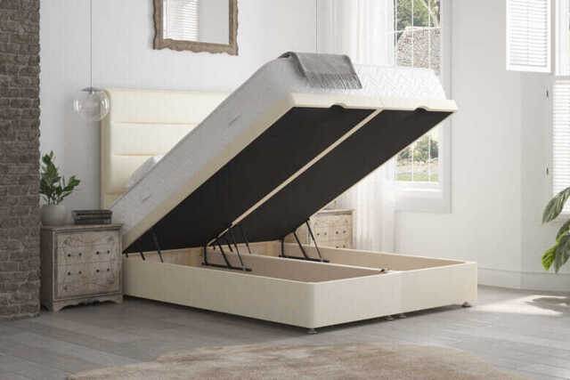 Spring King� Ruby Ortho Extra Firm Mattress + Ottoman Divan Bed, Marine, End Ottoman, Small Double