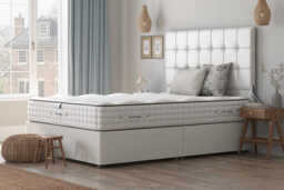 Tuft & Springs� Allure 9000 Mattress + Premium Divan Bed, Teal, 4 Drawer, King Size