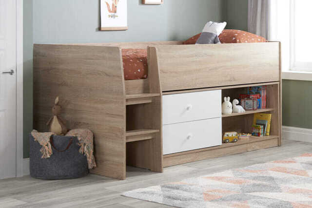 Leyton Kids Storage Cabin Bed, Single