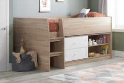 Leyton Kids Storage Cabin Bed, Single
