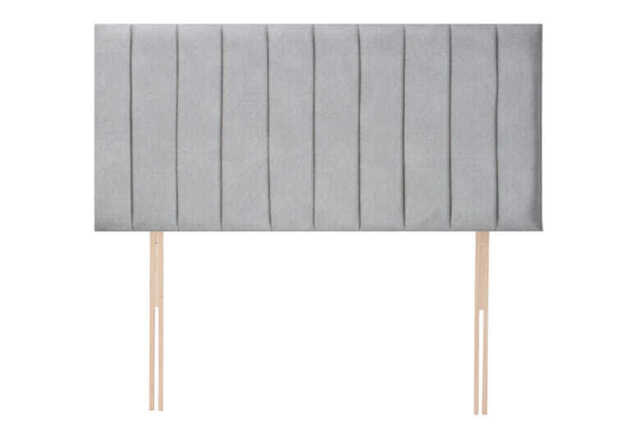 Thornton Upholstered Headboard, Silver, Double