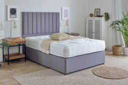 Spring King� Madrid 1000 Pocket Mattress + Premium Divan Bed, Teal, No Drawer, Single