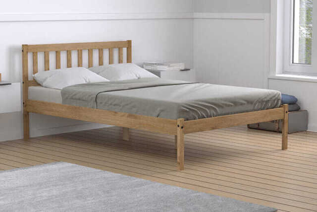 Lisbon Pine Bed, Small Double