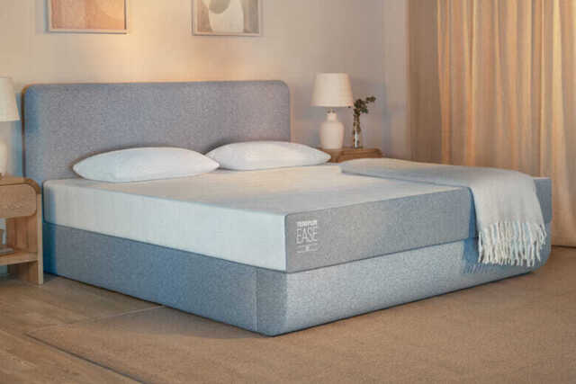 TEMPUR EASE� 22 Mattress + Premium Divan Bed, Mink, 4 Drawer, King Size