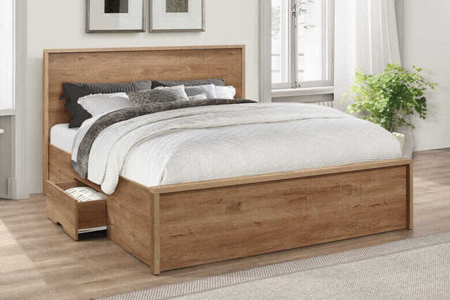 Stockwell Rustic Storage Bed, King Size