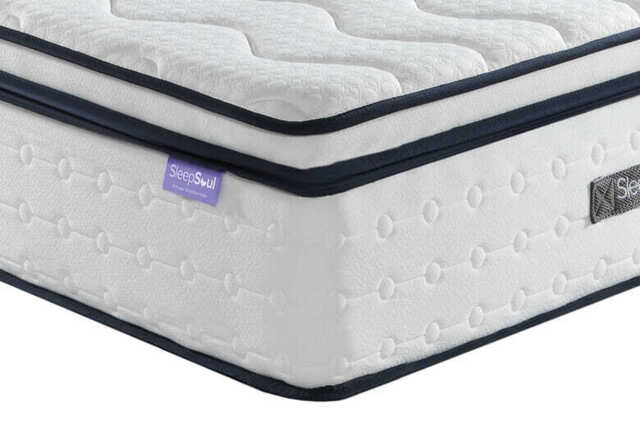 SleepSoul Space 2000 Pocket Memory Pillow Top Mattress, EURO