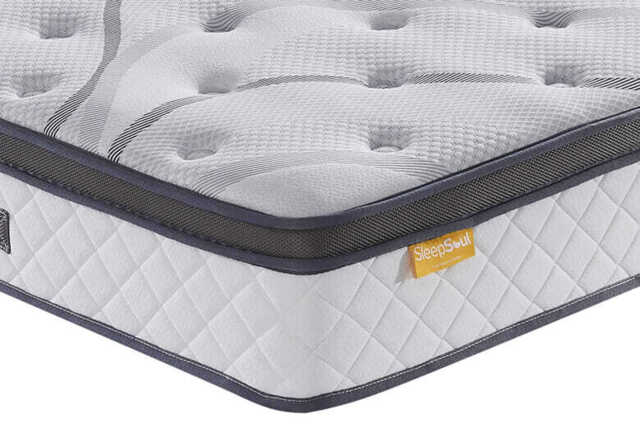 SleepSoul Heaven 1000 Pocket Gel Pillow Top Mattress, EURO