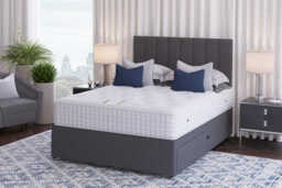 Sleepeezee Wool Supreme Mattress + Premium Divan Bed, Silver, 2 Drawer, Double