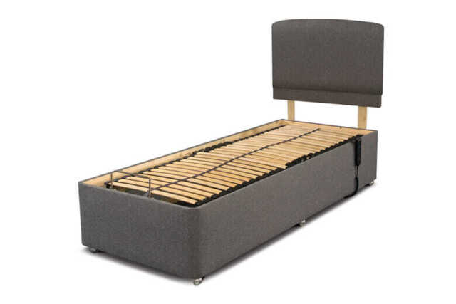 Uplift� Adjustable Bed, Silver, 2 Drawer, 90x200