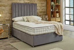 Tuft & Springs� Enchantment 1500 Mattress + Premium Divan Bed, Teal, 2 Drawer, Single