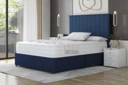 Spring King� Pocket Memory Ortho 1500 Mattress + Premium Divan Bed, Mink, 2 Drawer, Small Double
