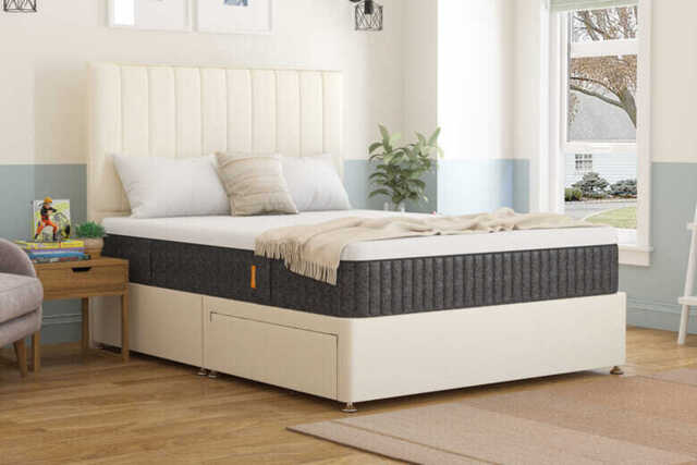Emma� Original Pro Mattress + Premium Divan Bed, Cream, 2 Drawer, Small Double