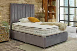 Tuft & Springs� Magnificence 1000 Mattress + Premium Divan Bed, Silver, 2 Drawer, King Size