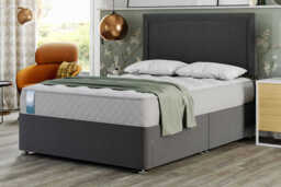 Sealy Advantage Classic Mattress + Premium Divan Bed, Silver, 2 Drawer, Small Double