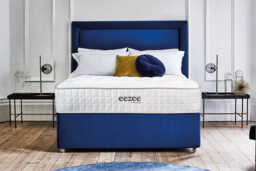 Sleepeezee Natural 2000 Pocket Latex Ortho Mattress + Premium Divan Bed, Teal, 4 Drawer, Single