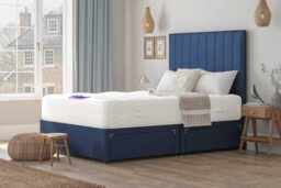 Daphne Ortho Traditionally Sprung Mattress + Premium Divan Bed, Teal, 4 Drawer, Small Double