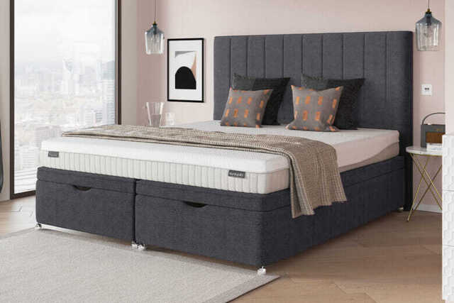 Dunlopillo� Firmrest Latex Mattress + Premium Divan Bed, Teal, 4 Drawer, Single