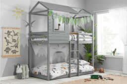 Adventure Grey Kids Bunk Bed, Single
